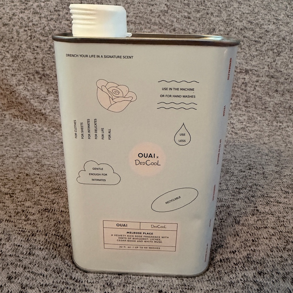 DedCool X OUAI Vegan Laundry DEDtergent Clean Non-Toxic Melrose Place 32oz.